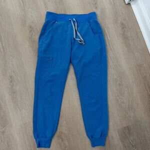 Women’s FIGS Technical Scubs Jogger Pants Blue Size S